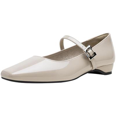 百思图2025秋季商场新款舒适低跟玛丽珍鞋方头粗跟女单鞋F3132CQ5