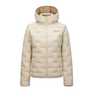 波司登2025秋季新款鹅绒羽绒服女连帽短款保暖错格百搭B250131036