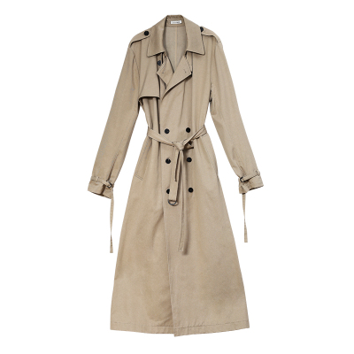 Carolingian重磅ROW风！定制高密Lyocell+棉松弛感超长风衣外套