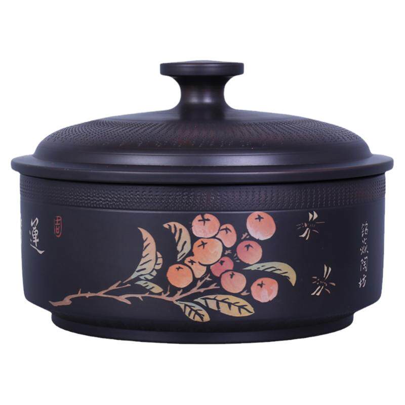 建水陶茶叶罐357克普洱饼三饼缸