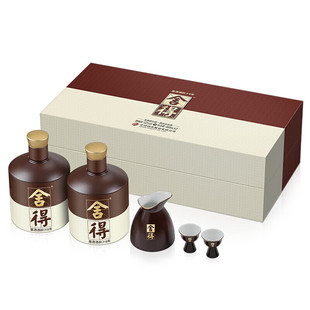 舍得品味舍得礼盒装浓香型白酒52度600ml*2瓶纯粮食酒宴请送礼