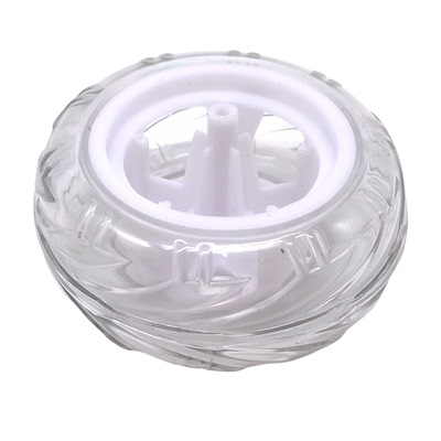 3*78mm透明橡胶车轮diy车轮配件