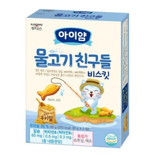 满158包邮 满2件打折 零食ildong 小鱼饼干  50g