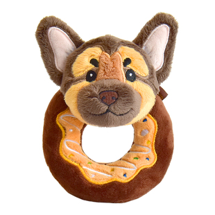 YAOMLAND狗狗玩具甜甜圈小狗磨牙玩偶互动拔河耐咬耐撕中小犬玩具