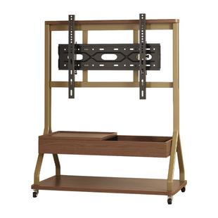 三梦实木可移动电视柜客厅家用小户型现代简约落地储物电视机支架