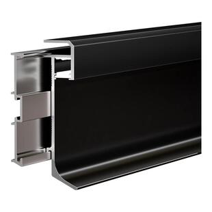 铝合金踢脚线led发光灯带明装卡扣款地脚线隐藏嵌入式暗装贴脚线