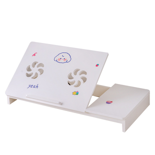 可调节增高架置物盒工位抬高游戏笔记本电脑支架放置台桌面收纳盒