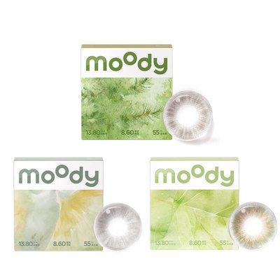 moody美瞳日抛中小直径山野棕彩色隐形眼镜囤货装20片官方旗舰店