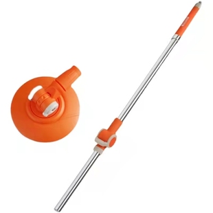 大卫拖把杆手压单杆加粗拓扑拖把头一体杆圆盘旋转替换头通用配件