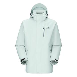 [经典2.0]骆驼3514系列冲锋衣女三合一无氟环保防水外套腋下拉链