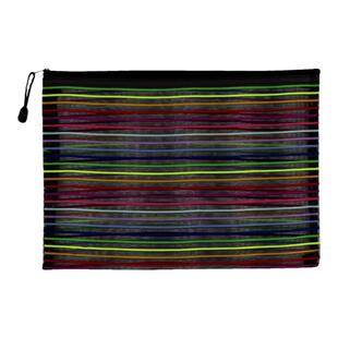 彩虹网纱透明拉链袋文件袋学生试卷收纳袋笔袋票据袋A4/A5资料袋