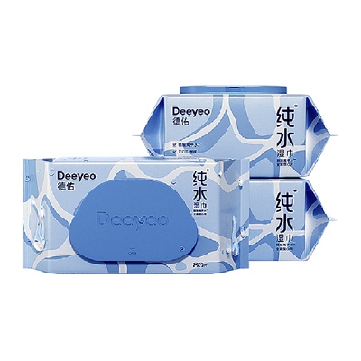 德佑纯水加厚手口湿巾纸