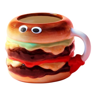 niko and ... FLAVORS系列2026新款卡通大汉堡陶制马克杯638677