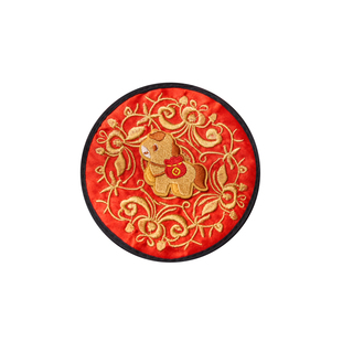 新年礼物中国特色礼物送老外客户刺绣小马杯垫小礼品熊猫文创礼盒