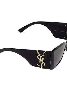 YSL/圣罗兰女款大框高级感墨镜显脸小宽腿网红太阳镜亚洲版M119F
