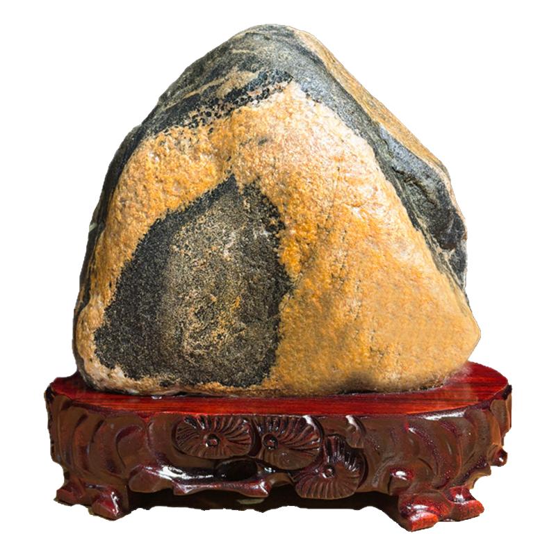 保真靠山石不切割石敢当室内原石装饰摆件