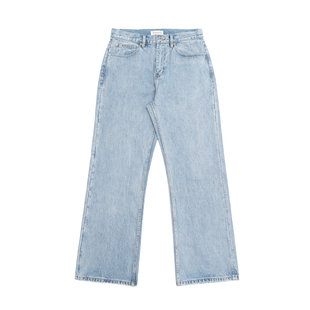 TBR冰川水洗雪花蓝定织极简elegant版型宽松直筒牛仔裤子