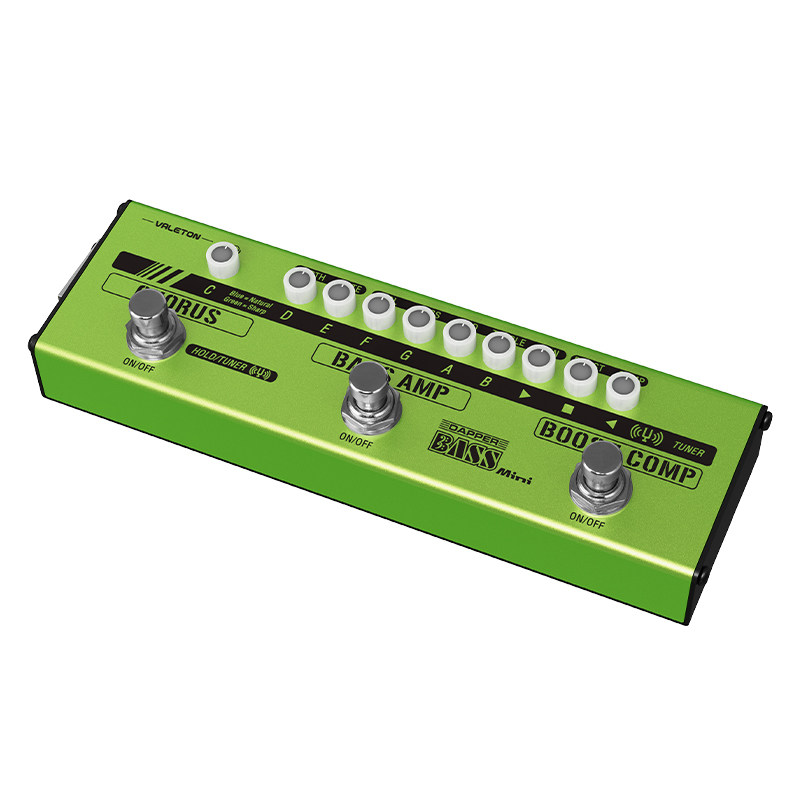 Valeton小绿条贝斯效果器Dapper Bass Mini综合效果器电吉他失真