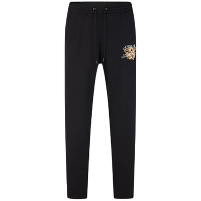 卡沃利抽绳刺绣休闲裤运动卫裤