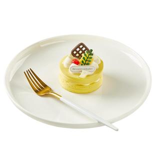 深菜盘子碗家用2026新款高级感纯白餐具西餐沙拉餐盘陶瓷高端碟子