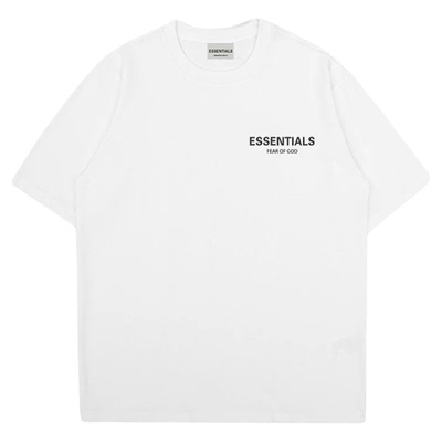 ESSENTIALS ZONE美式简约宽松胸前标语FOG复线短袖T恤男女情侣潮