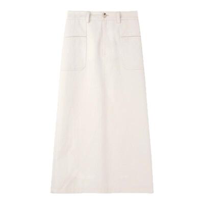 天丝棉半裙女夏直筒A字裙