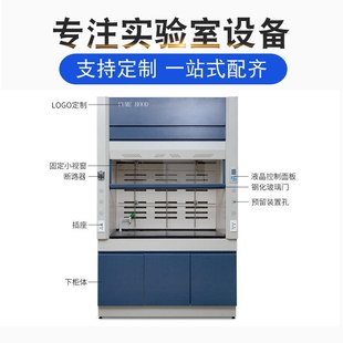 定制实验室全钢通风柜pp排风通风厨抽风柜化学实验室工作台耐腐蚀