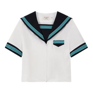 夏日和风铃 星岚中 原创JK制服套装水手服女短袖夏日系学院风