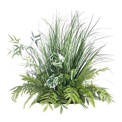 店铺装饰假绿植草堆展厅布置