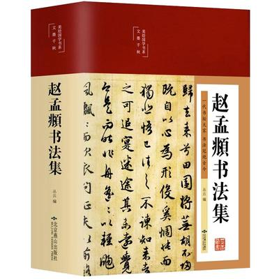 精装赵孟頫书法集行书楷书小楷字帖经典彩绘版赵孟俯临摹硬笔毛笔手写书法鉴赏国学书籍字体正版临摹范本法鉴赏技法源流教程书籍