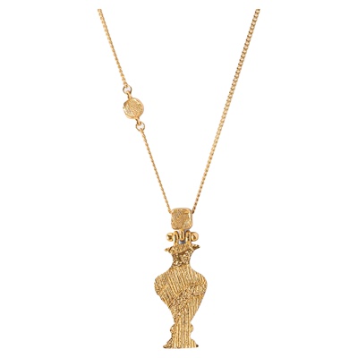 Wens「瓶」系列浮雕瓶长项链女