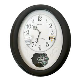 日本精工SEIKO实木欧式四叶草水晶钟摆客厅卧室音乐钟