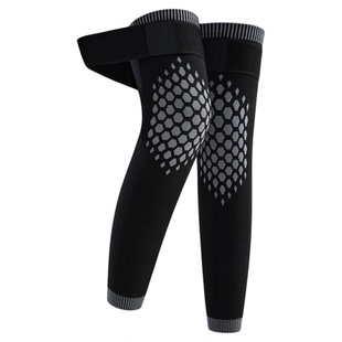 石墨烯艾草冬季护膝盖保暖老寒腿男女士关节发热防寒不下滑长筒套