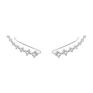 925镀银纯银耳钉耳骨钉养耳洞足银银豆豆男女学生耳环精致小巧