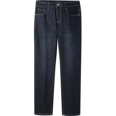 海澜之家加绒保暖直筒牛仔裤