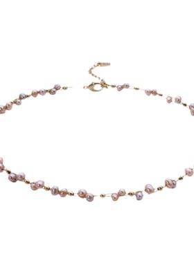 简约高级感淡水珍珠项链女