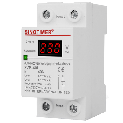 延时自动复位40a过欠压保护器