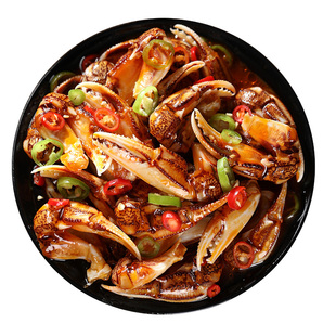 正宗青岛麻辣蟹钳即食罐装醉蟹钳麻辣捞汁小海鲜生腌螃蟹脚罐头