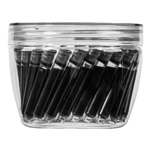 得力钢笔墨囊速干墨水小学生用文具练字笔可擦晶蓝可换墨囊通用囊式墨水三年级学生儿童练字晶蓝黑色蓝黑墨蓝