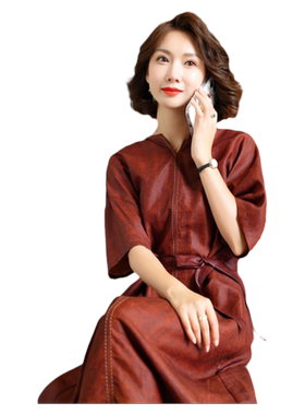 迪芬璐嘉气质优雅真丝香云纱