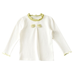 女童T恤2026春季新款a类纯棉长袖上衣女孩洋气时髦打底衫儿童夏装