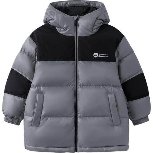 巴拉巴拉男童女童羽绒服中大童连帽中长款外套2025冬装新款童装厚