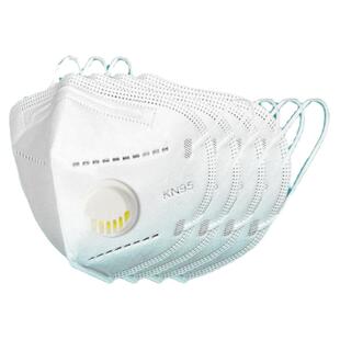 口罩kn95带呼吸阀单只独立包装男女工业非医疗一次性防尘粉尘n95