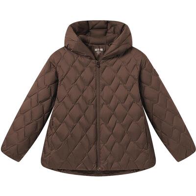 【亲子巴恩风】波司登新款男女童短款儿童羽绒服外套连帽抗菌绒