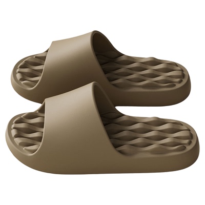 波浪纹按摩拖鞋男士2025新款防滑