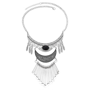 民族风合金项链女哈尼族配饰云南旅游摄影饰品苗族流苏颈链夸张