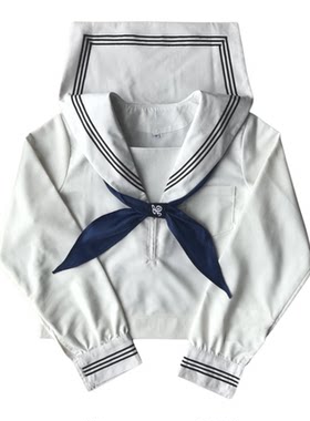学院风JK制服白色三本基础水手服