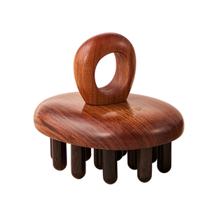 梵沐记指环经络梳头部疏通按摩梳头皮经络刷羊角檀木梳子木梳礼盒