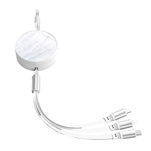 配耐66w超级快充100w三合一数据线三头一拖三伸缩typec充电器线适用vivo苹果小米oppo华为荣耀安卓手机6AUSB