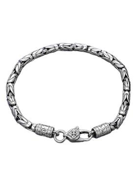 男女纯银平安纹六字梵文情侣手链